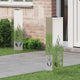 Vidaxl solar led pad licht 2 pcs zilver gegalvaniseerd staal