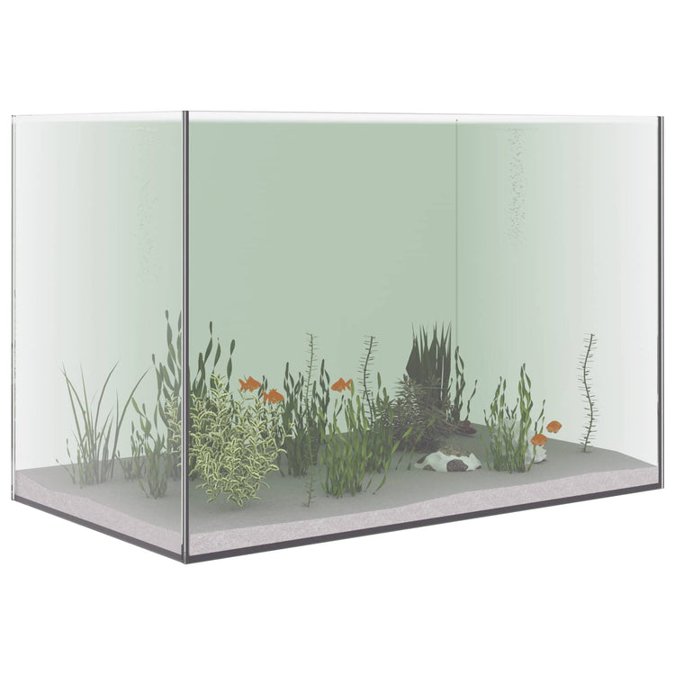 Vidaxl aquarium met opslag doorzichtig 60 x 35 x 40 cm glas
