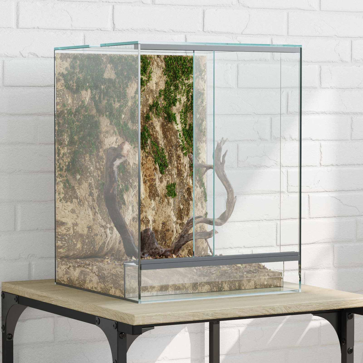 Vidaxl terrarium met opslag transparant 30 x 30 x 40 cm glas