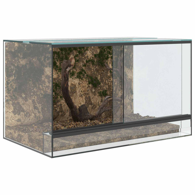 Vidaxl terrarium met opslag transparant 50 x 30 x 30 cm glas