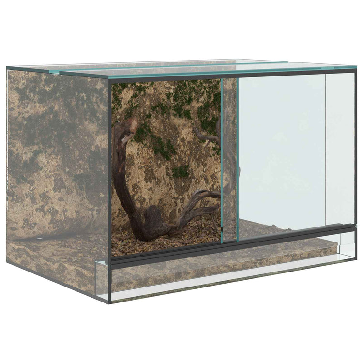 Vidaxl terrarium met opslag transparant 60 x 40 x 40 cm glas