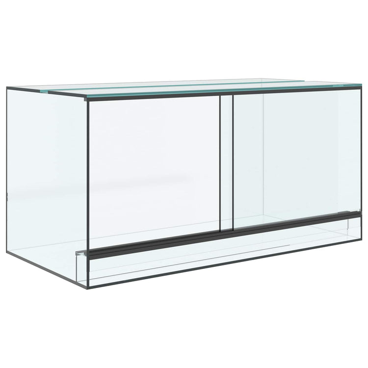 Vidaxl terrarium met opslag transparant 80 x 40 x 40 cm glas