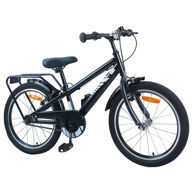 Vidaxl kinderfiets 20 inch voor 6-11 jaar oud zwart