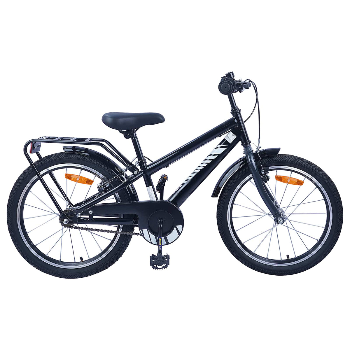 Vidaxl kinderfiets 20 inch voor 6-11 jaar oud zwart