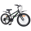 Vidaxl kinderfiets 24 inch 6-speed voor 8-12 jaar oud zwart