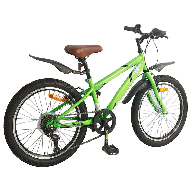Vidaxl kinderfiets 20 inch 6-snelheid voor 6-11 jaar oud groen