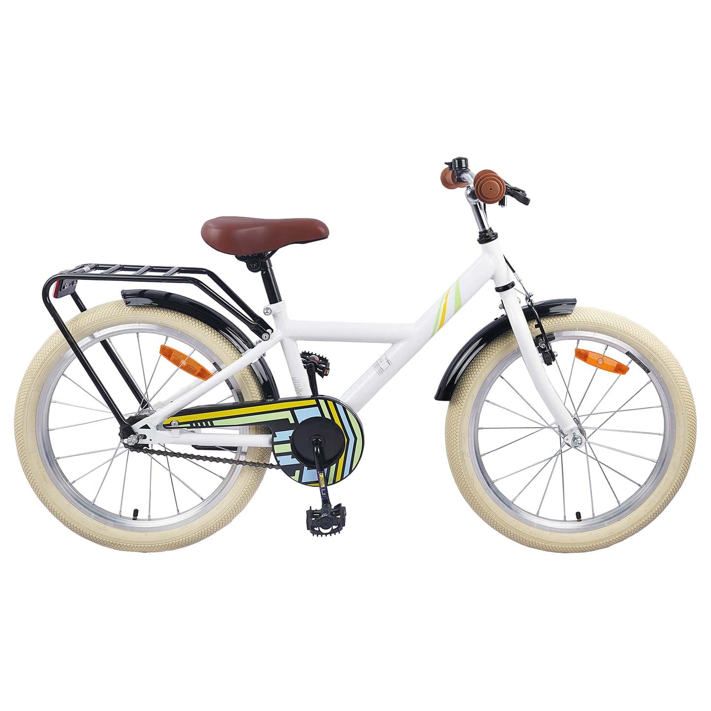 Vidaxl kinderfiets 20 inch voor 6-11 jaar oud wit