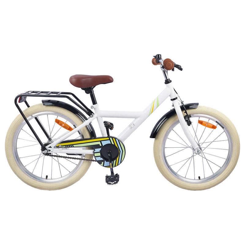 Vidaxl kinderfiets 24 inch voor 8-12 jaar oud wit
