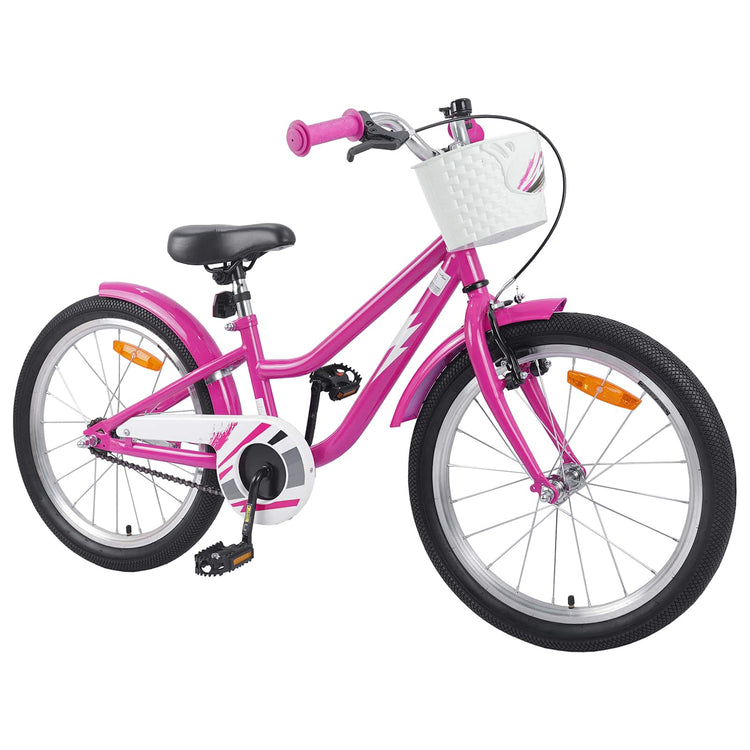 Vidaxl kinderfiets 20 inch voor 6-11 jaar oud donkerroze