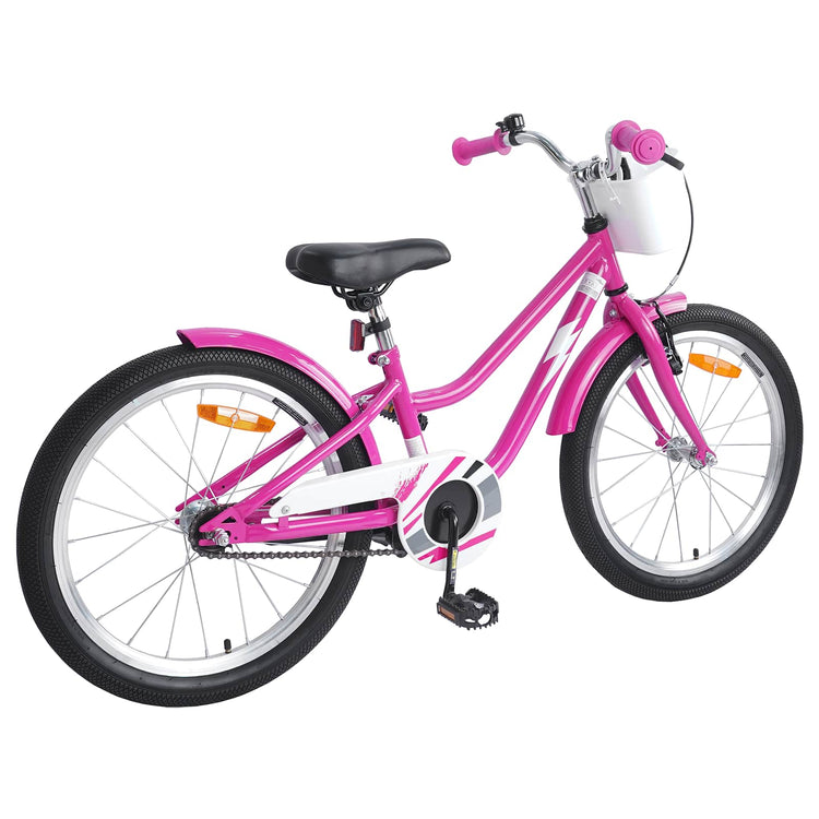 Vidaxl kinderfiets 20 inch voor 6-11 jaar oud donkerroze