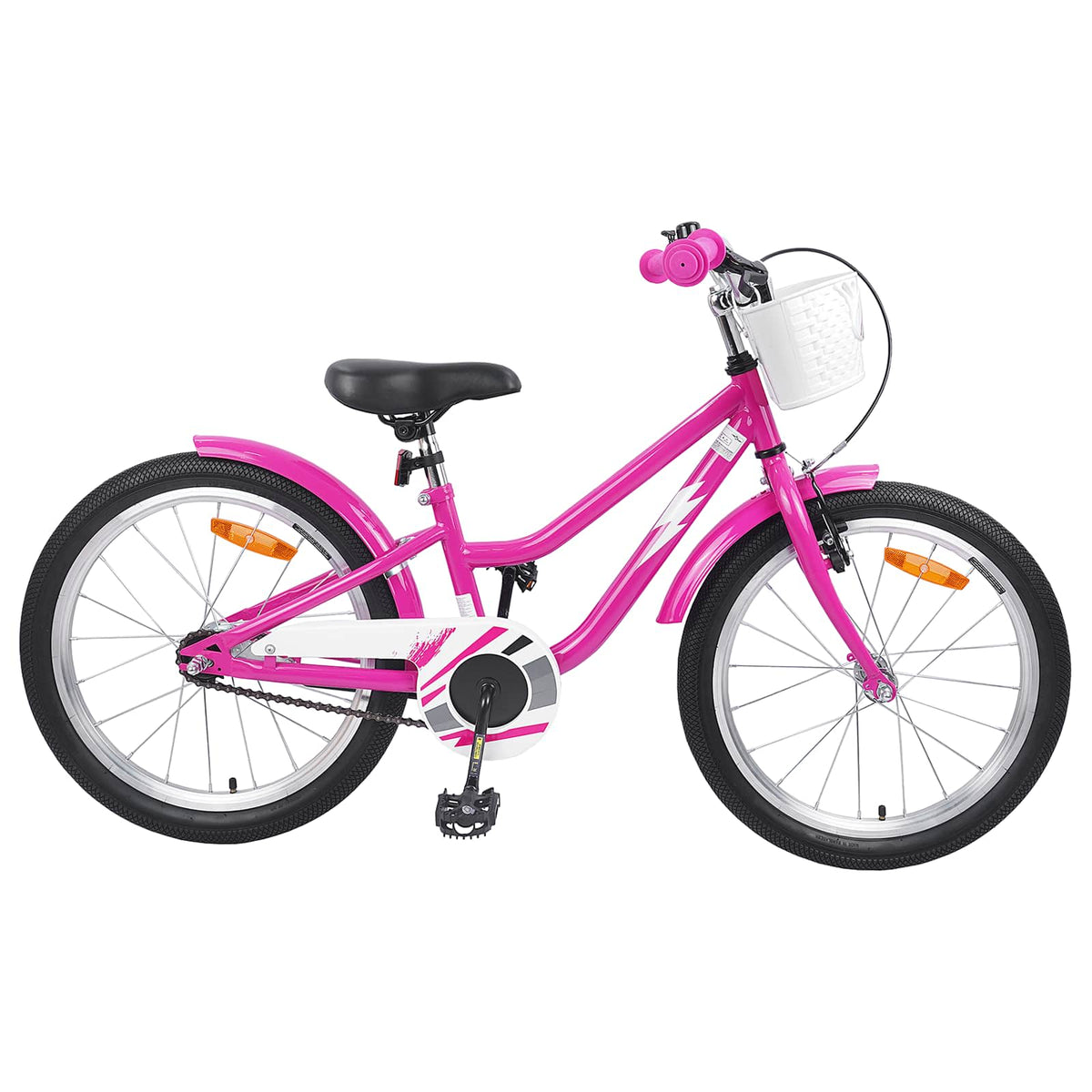 Vidaxl kinderfiets 20 inch voor 6-11 jaar oud donkerroze