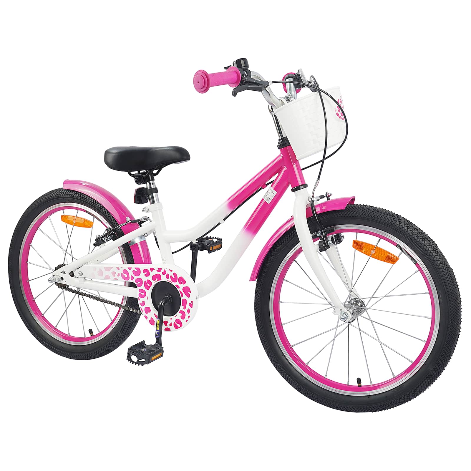 Vidaxl kinderfiets 20 inch voor 6-11 jaar oud donkerroze