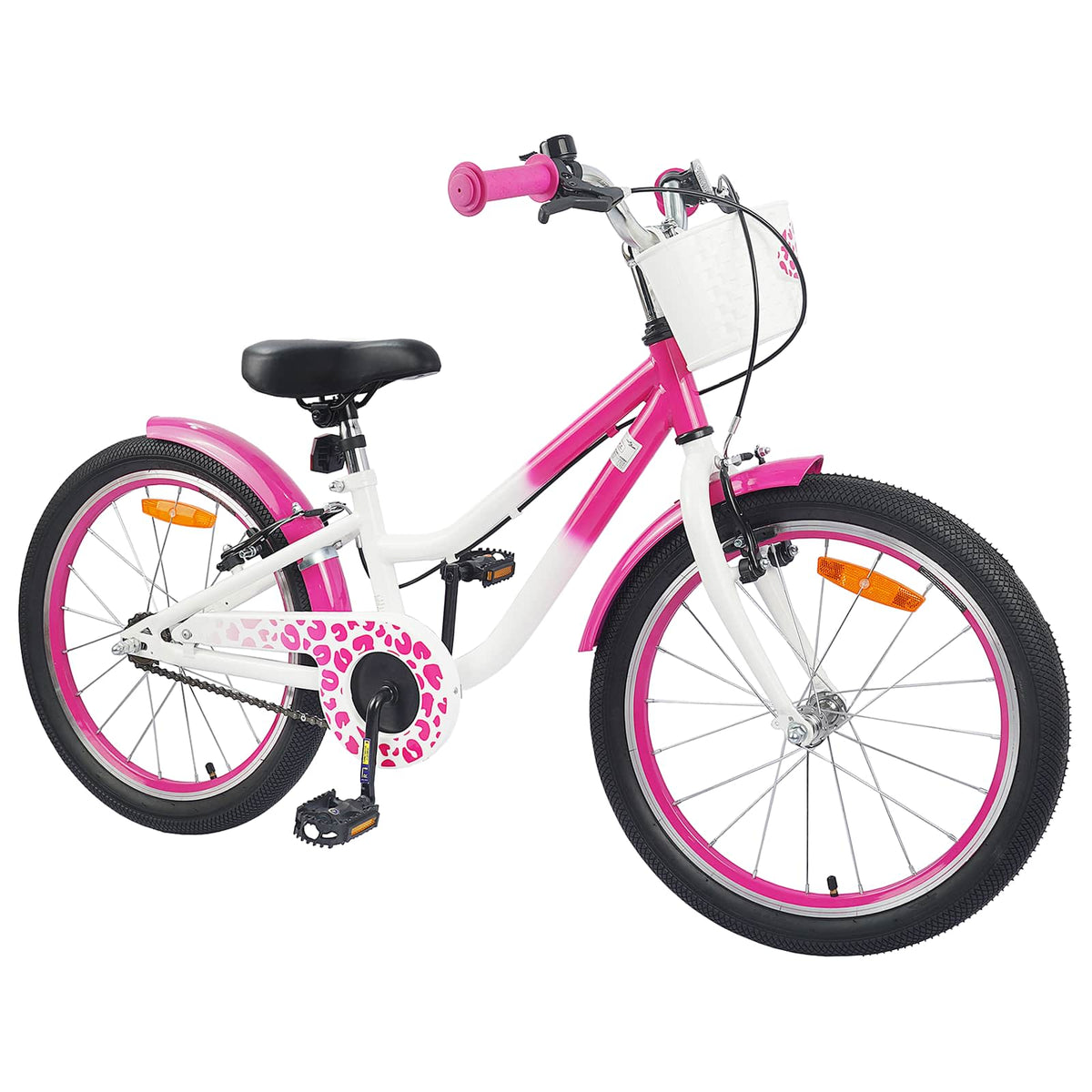 Vidaxl kinderfiets 20 inch voor 6-11 jaar oud roze