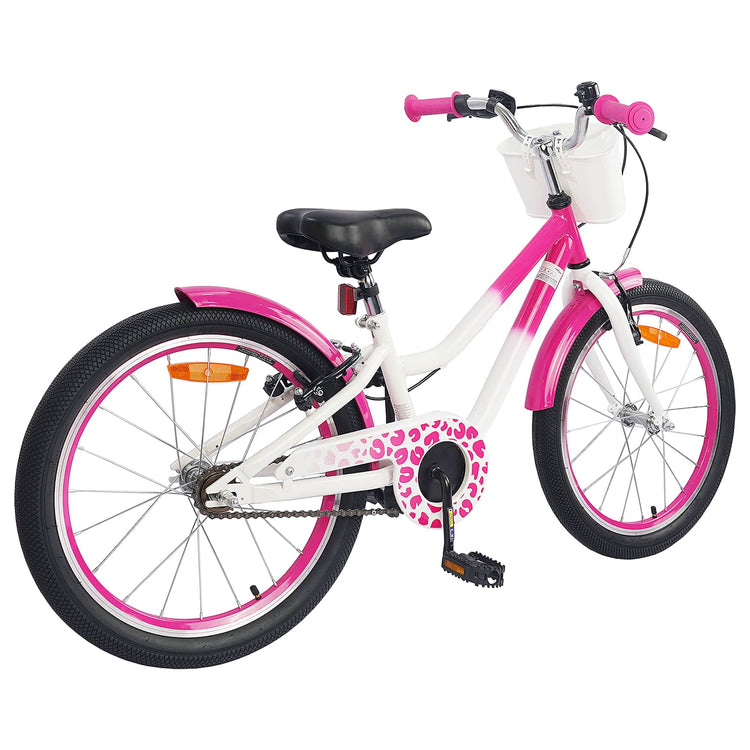 Vidaxl kinderfiets 20 inch voor 6-11 jaar oud roze