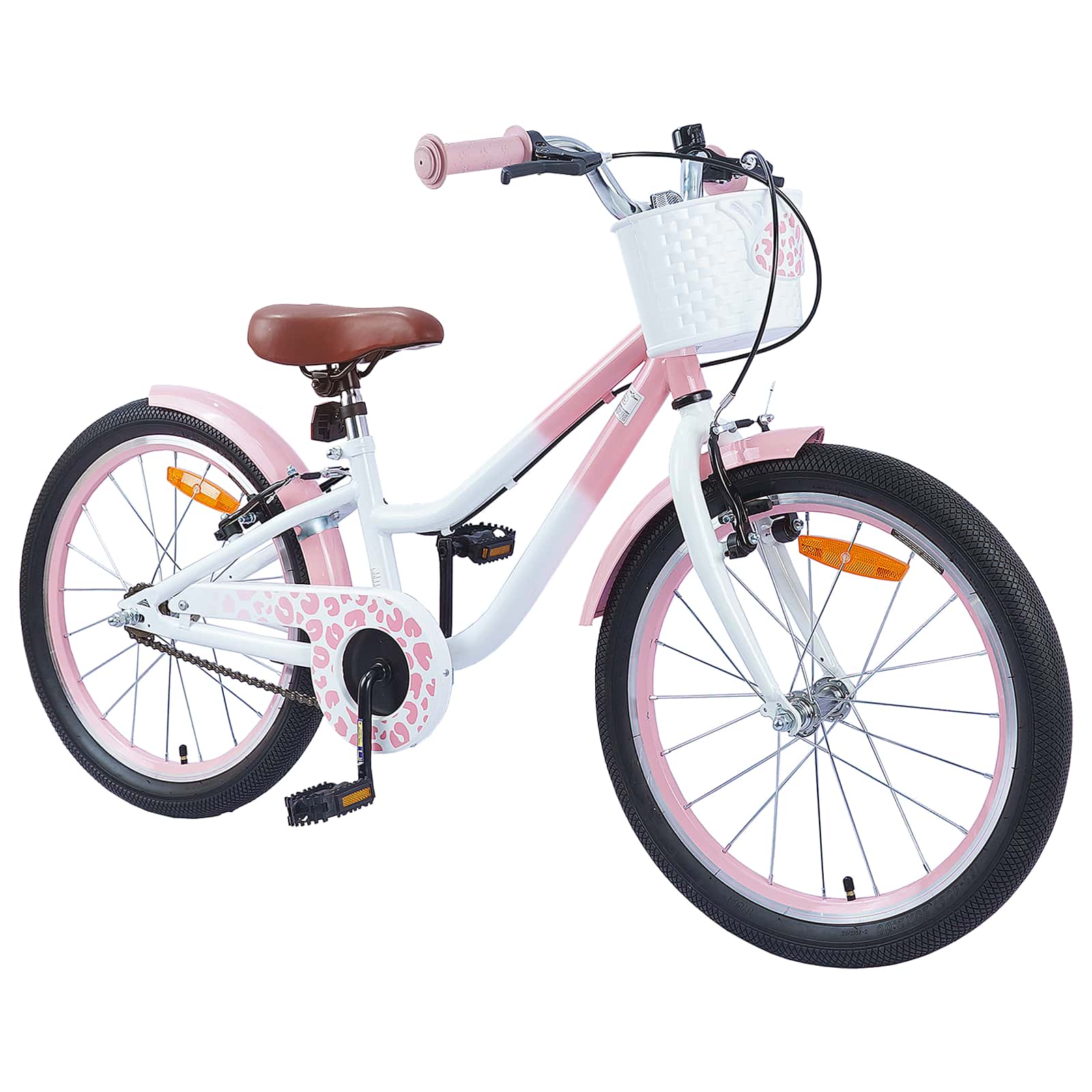 Vidaxl kinderfiets 20 inch voor 6-11 jaar oud lichtroze
