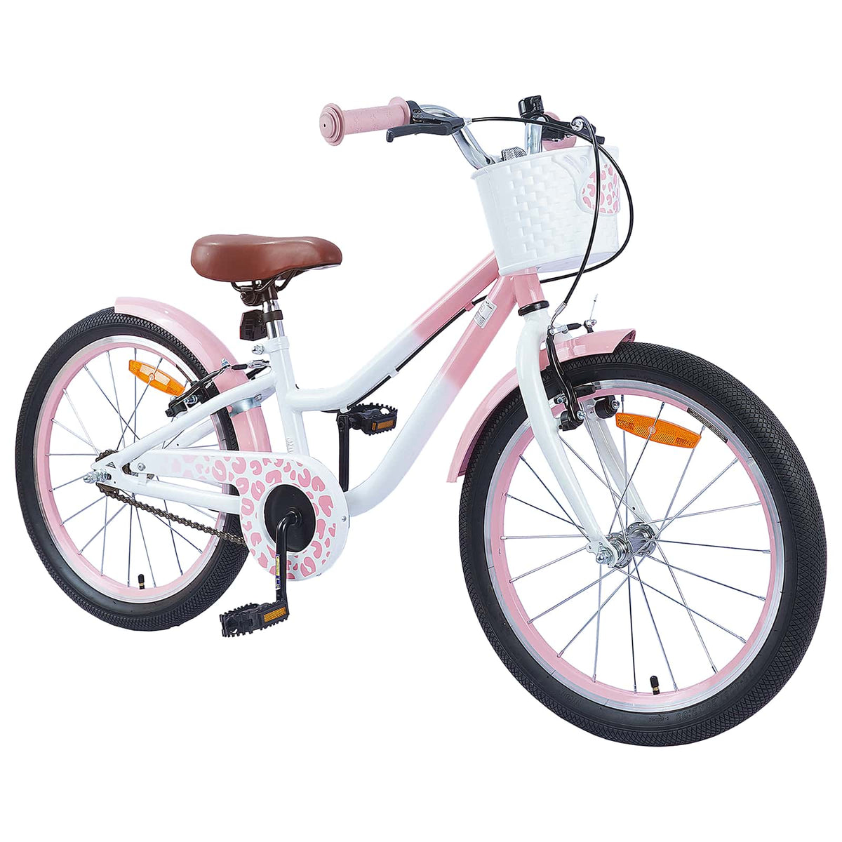 Vidaxl kinderfiets 20 inch voor 6-11 jaar oud lichtroze
