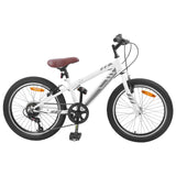 Vidaxl mountainbike 20 inch 6-snelheid voor 5-8 jaar oud wit - afbeelding 1
