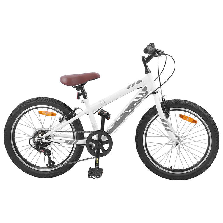 Vidaxl mountainbike 24 inch 6-snelheid voor 8-12 jaar oud wit