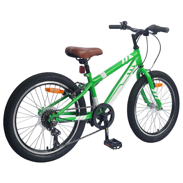 Vidaxl mountainbike 24 inch 6-snelheid voor 8-12 jaar oud groen