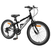 Vidaxl mountainbike 24 inch 6-speed voor 8-12 jaar oud zwart - afbeelding 2