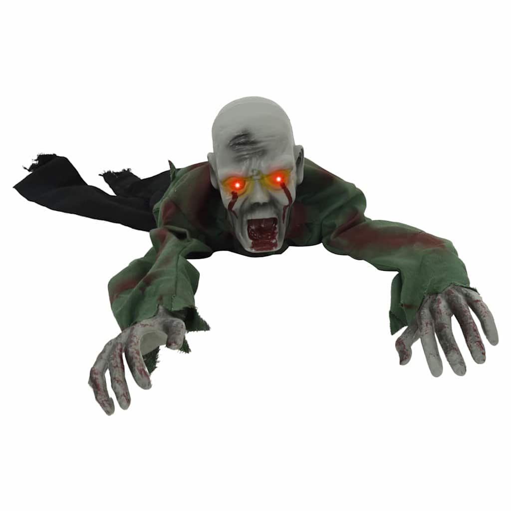 Vidaxl halloween kruipende zombie groen 112 x 25.5 x 21.5 cm polyester