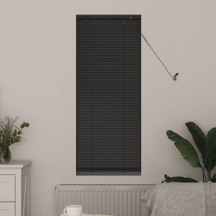 Vidaxl venetiaanse jaloezie zilvergrijs 150 x 50 cm 25 mm pvc