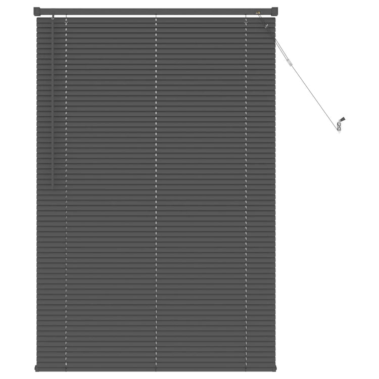 Vidaxl venetiaanse jaloezie zilvergrijs 150 x 70 cm 25 mm pvc
