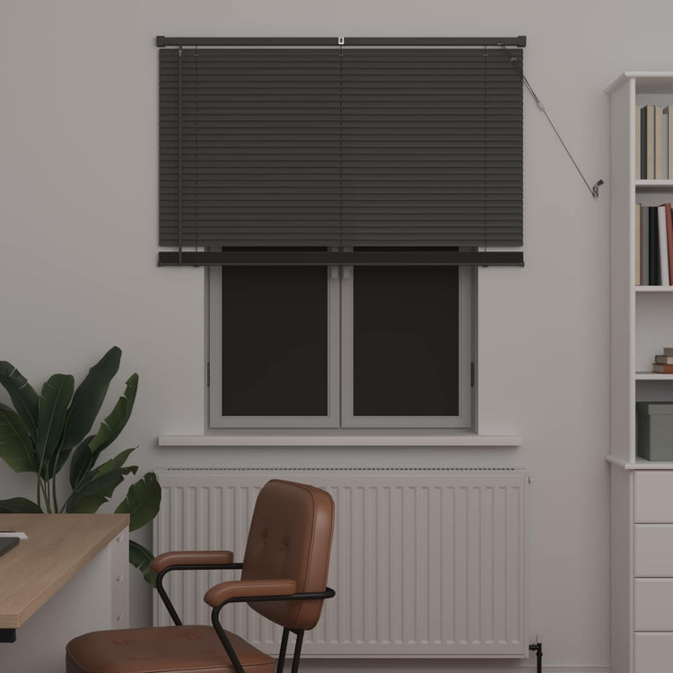 Vidaxl venetiaanse jaloezie zilvergrijs 150 x 110 cm 25 mm pvc
