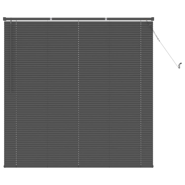 Vidaxl venetiaanse jaloezie zilvergrijs 150 x 150 cm 25 mm pvc