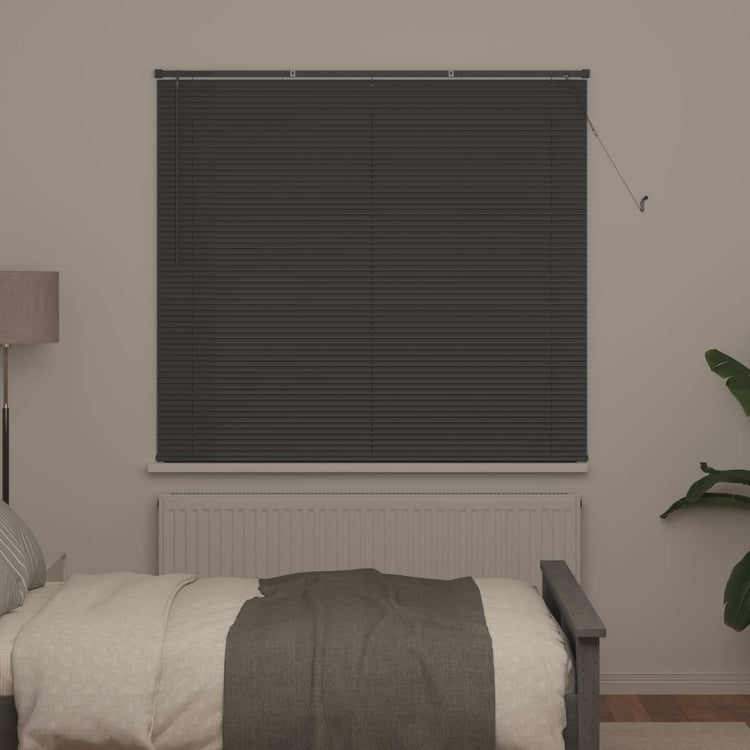 Vidaxl venetiaanse jaloezie zilvergrijs 150 x 160 cm 25 mm pvc