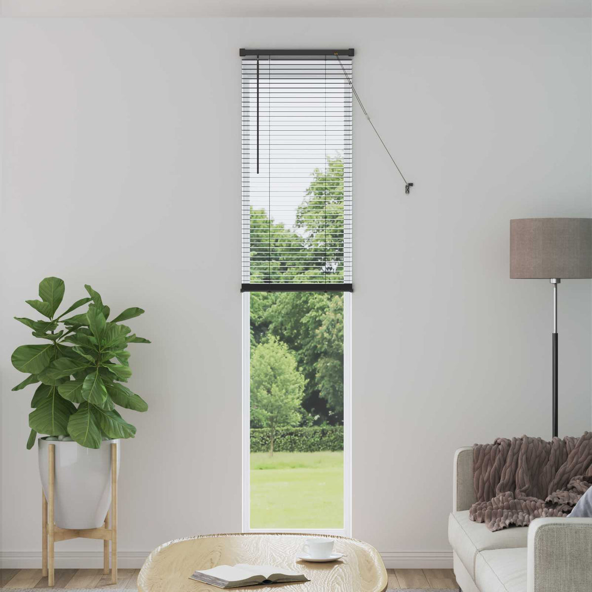 Vidaxl venetiaanse jaloezie zilvergrijs 213 x 60 cm 25 mm pvc