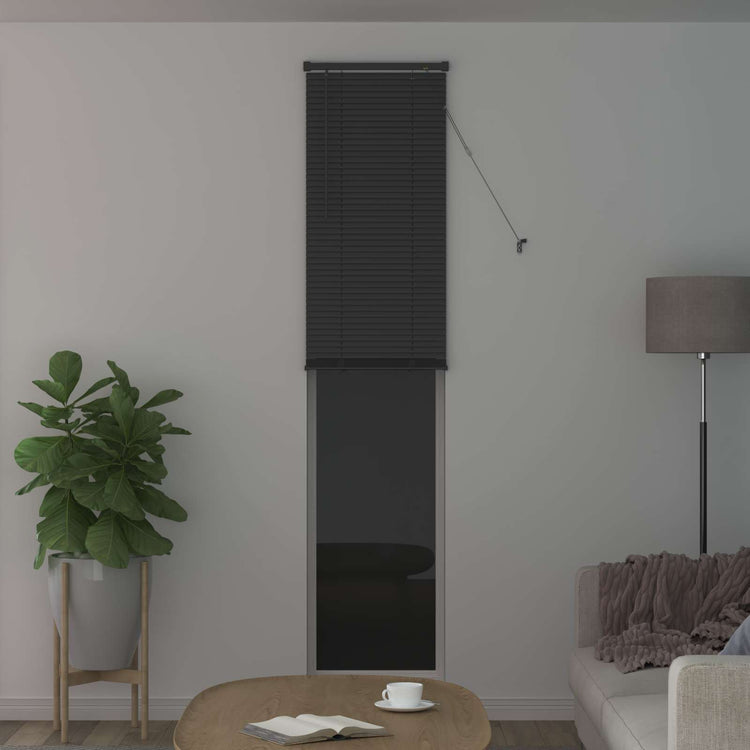 Vidaxl venetiaanse jaloezie zilvergrijs 213 x 60 cm 25 mm pvc