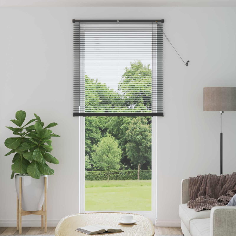 Vidaxl venetiaanse blind verstelbaar zilvergrijs 213 x 90 cm pvc