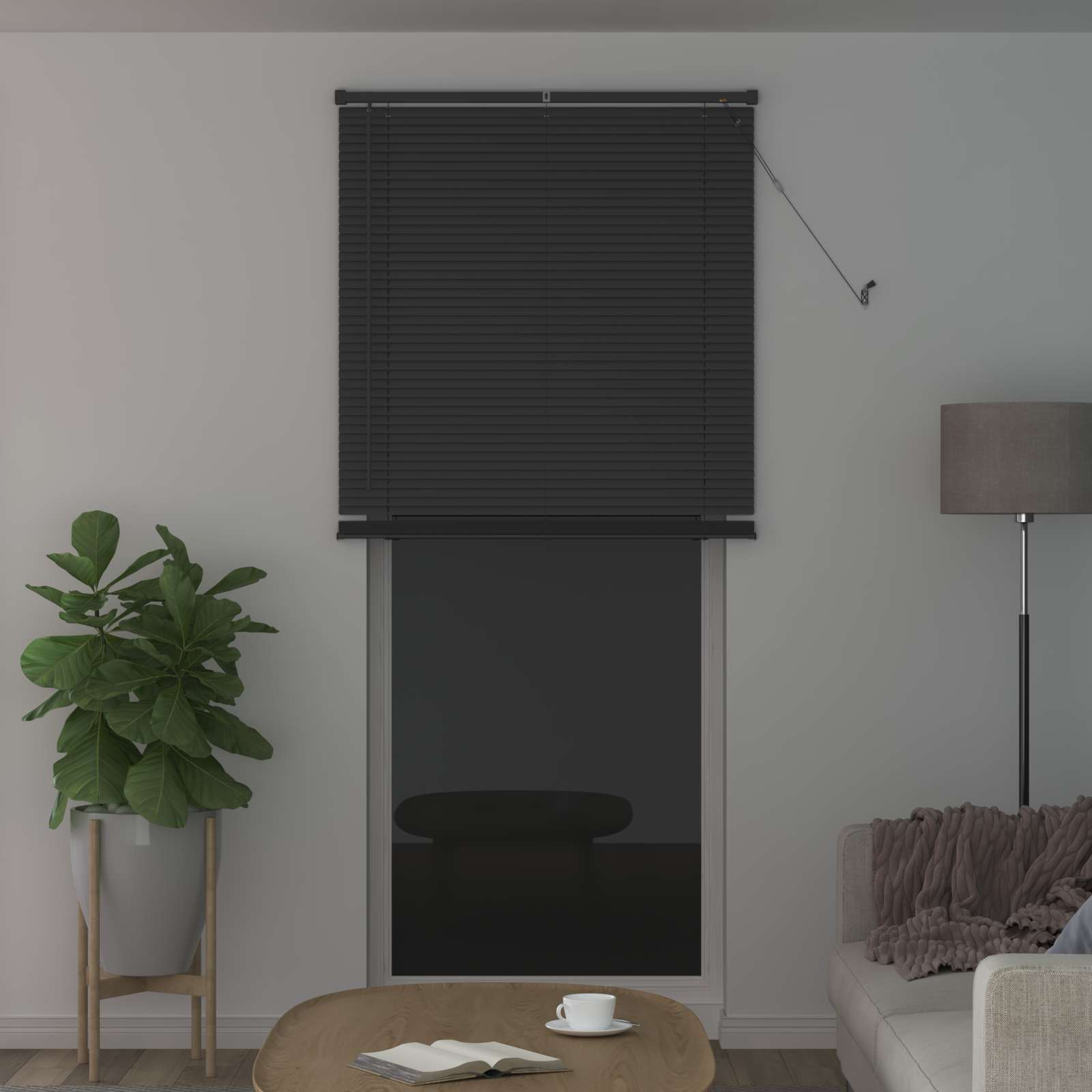 Vidaxl venetiaanse blind verstelbaar zilvergrijs 213 x 100 cm pvc
