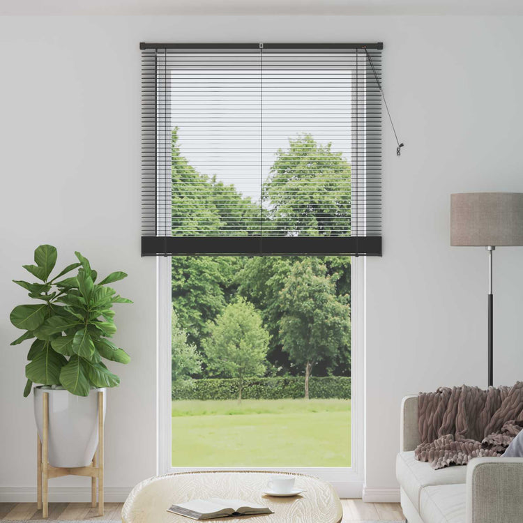 Vidaxl venetiaanse jaloezie zilvergrijs 213 x 110 cm 25 mm pvc
