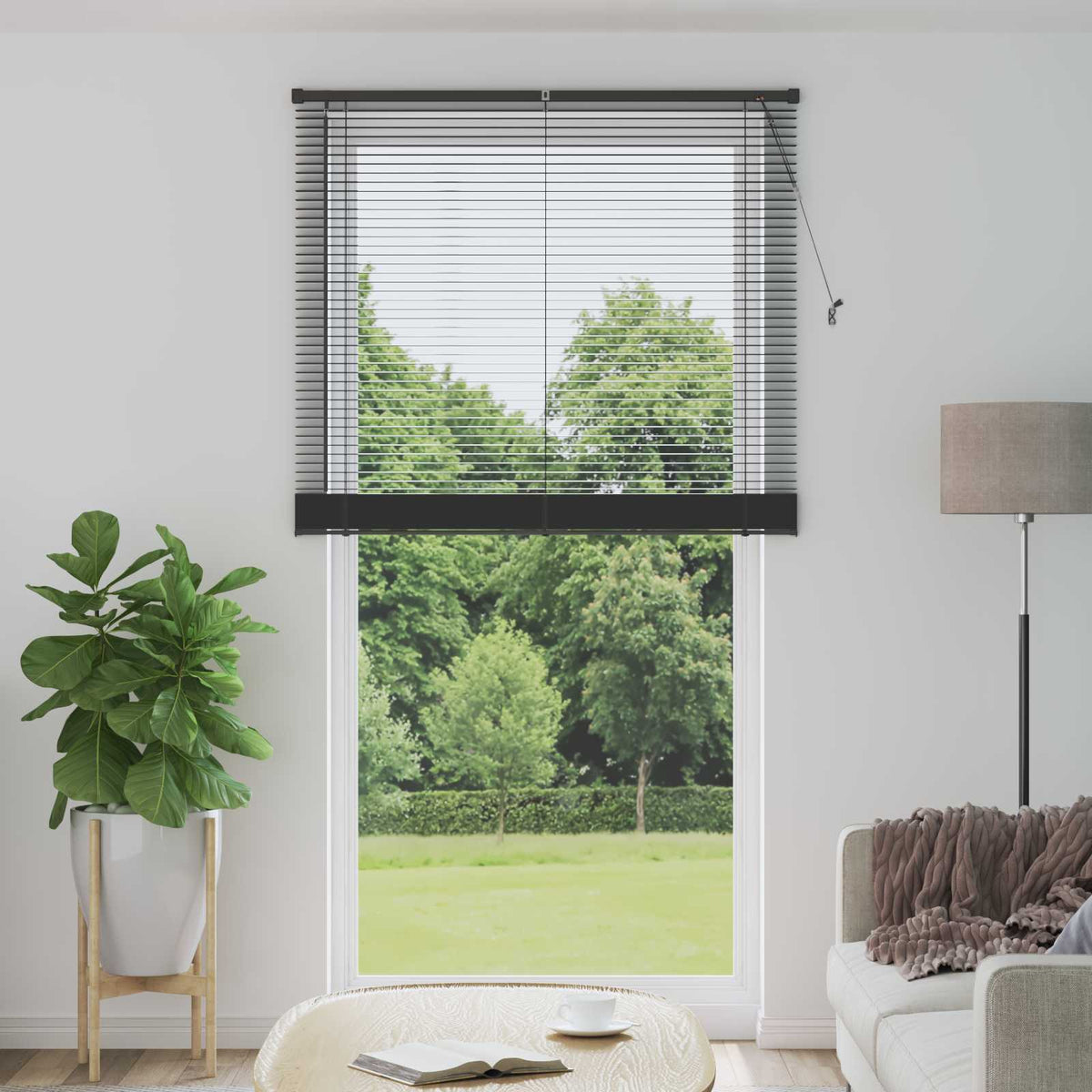 Vidaxl venetiaanse jaloezie zilvergrijs 213 x 120 cm 25 mm pvc