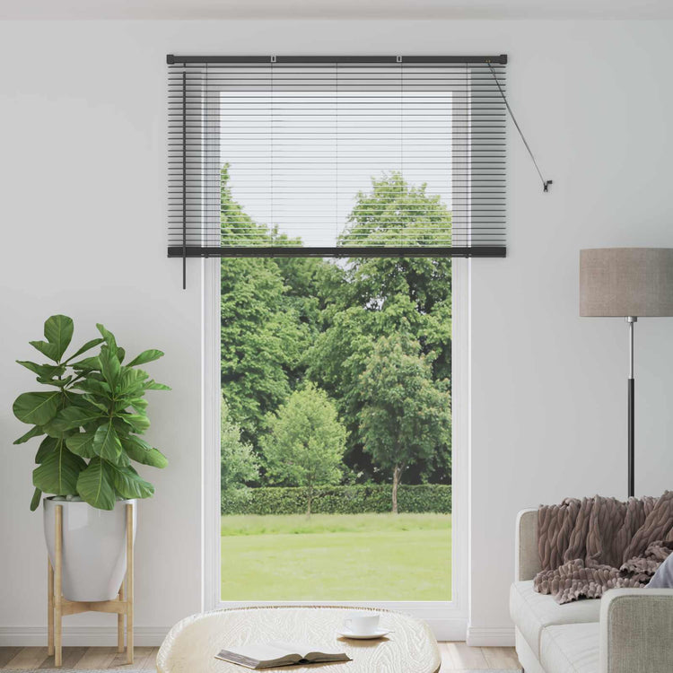 Vidaxl venetiaanse jaloezie zilvergrijs 213 x 140 cm 25 mm pvc