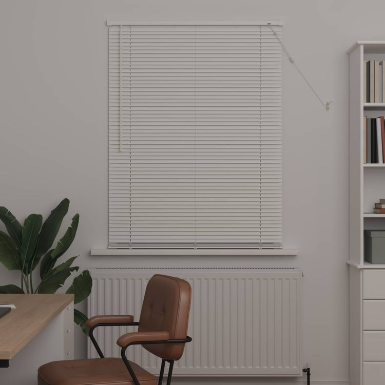 Vidaxl venetiaanse jaloezie wit 150 x 80 cm 25 mm pvc
