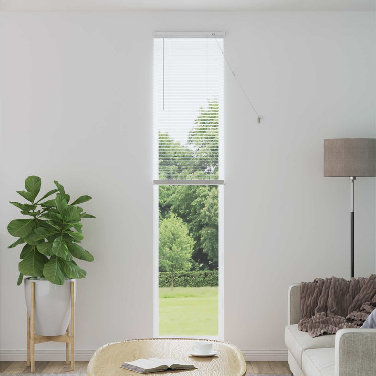 Vidaxl venetiaanse jaloezie wit 213 x 60 cm 25 mm pvc