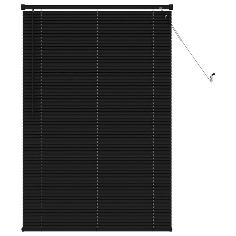 Vidaxl venetiaanse jaloezie zwart 150 x 80 cm 25 mm pvc