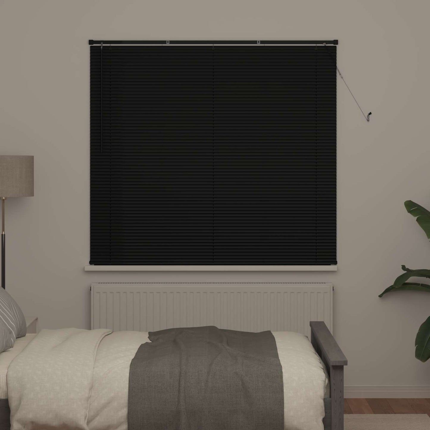 Vidaxl venetiaanse blind verstelbaar zwart 150 x 160 cm pvc