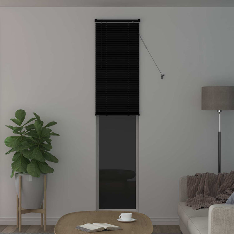 Vidaxl venetiaanse jaloezie zwart 213 x 40 cm 25 mm pvc