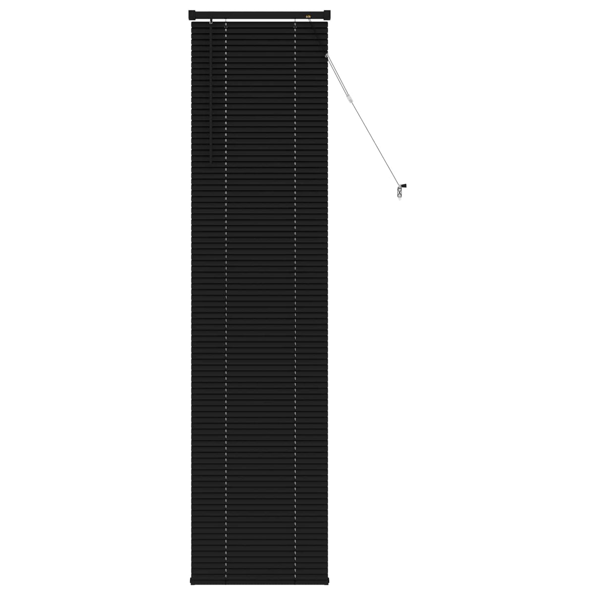 Vidaxl venetiaanse blind verstelbaar zwart 213 x 50 cm pvc