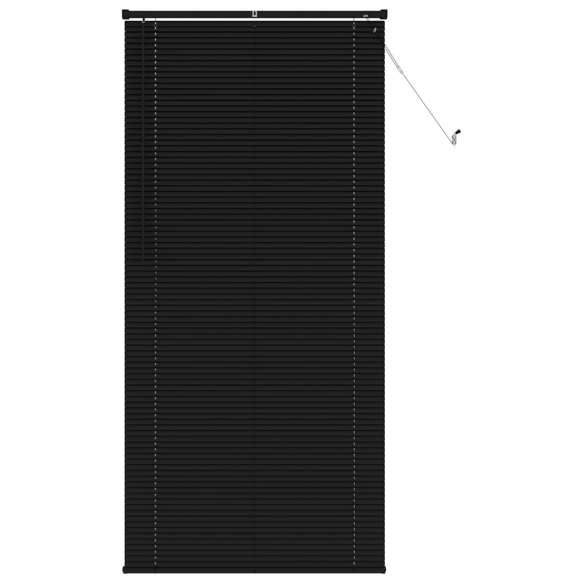 Vidaxl venetiaanse blind verstelbaar zwart 213 x 70 cm pvc
