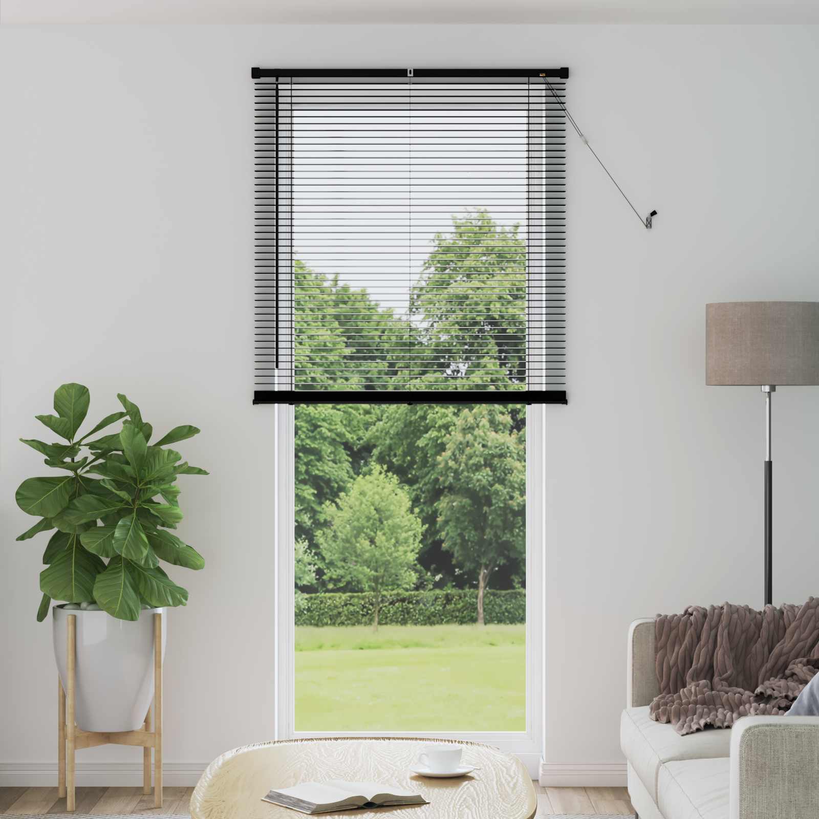 Vidaxl venetiaanse blind verstelbaar zwart 213 x 90 cm pvc