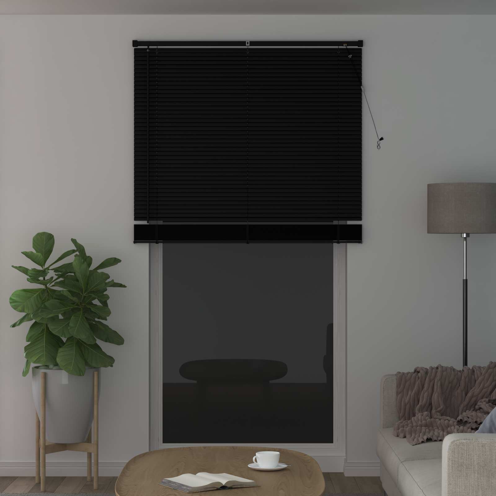 Vidaxl venetiaanse blind verstelbaar zwart 213 x 110 cm pvc