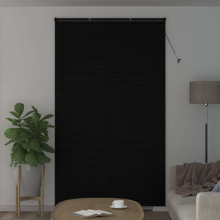 Vidaxl venetiaanse blind verstelbaar zwart 213 x 160 cm pvc