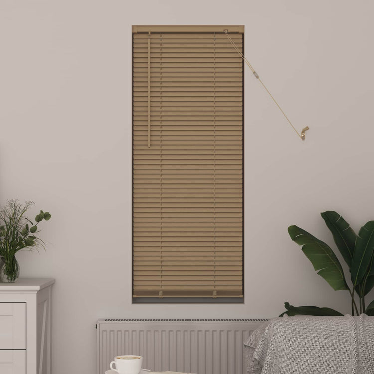 Vidaxl venetiaanse blind lichtbruin met patroon 150 x 60 cm pvc