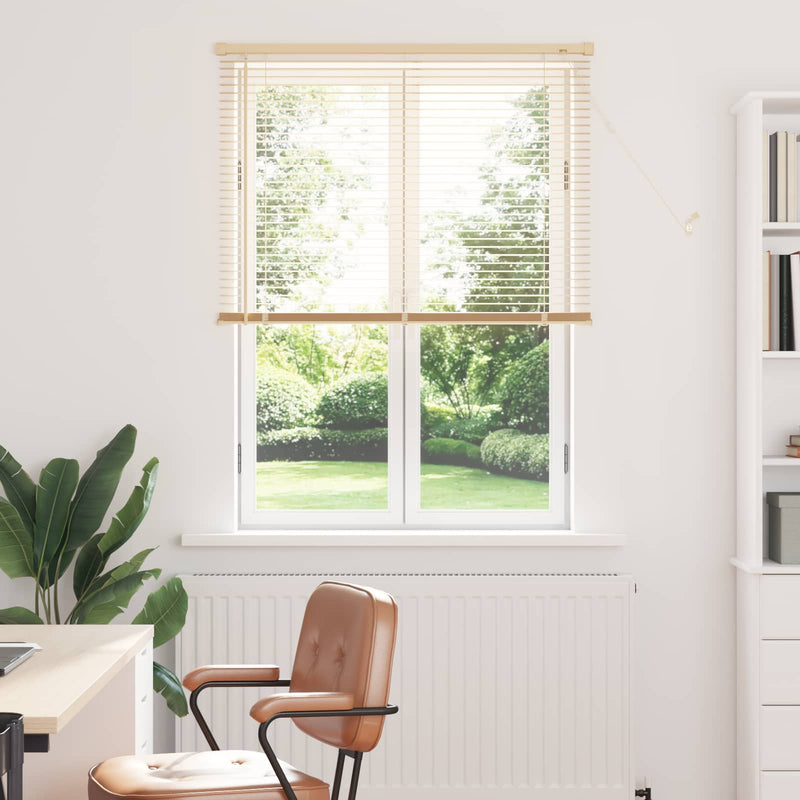 Vidaxl venetiaanse blind lichtbruin met patroon 150 x 70 cm pvc