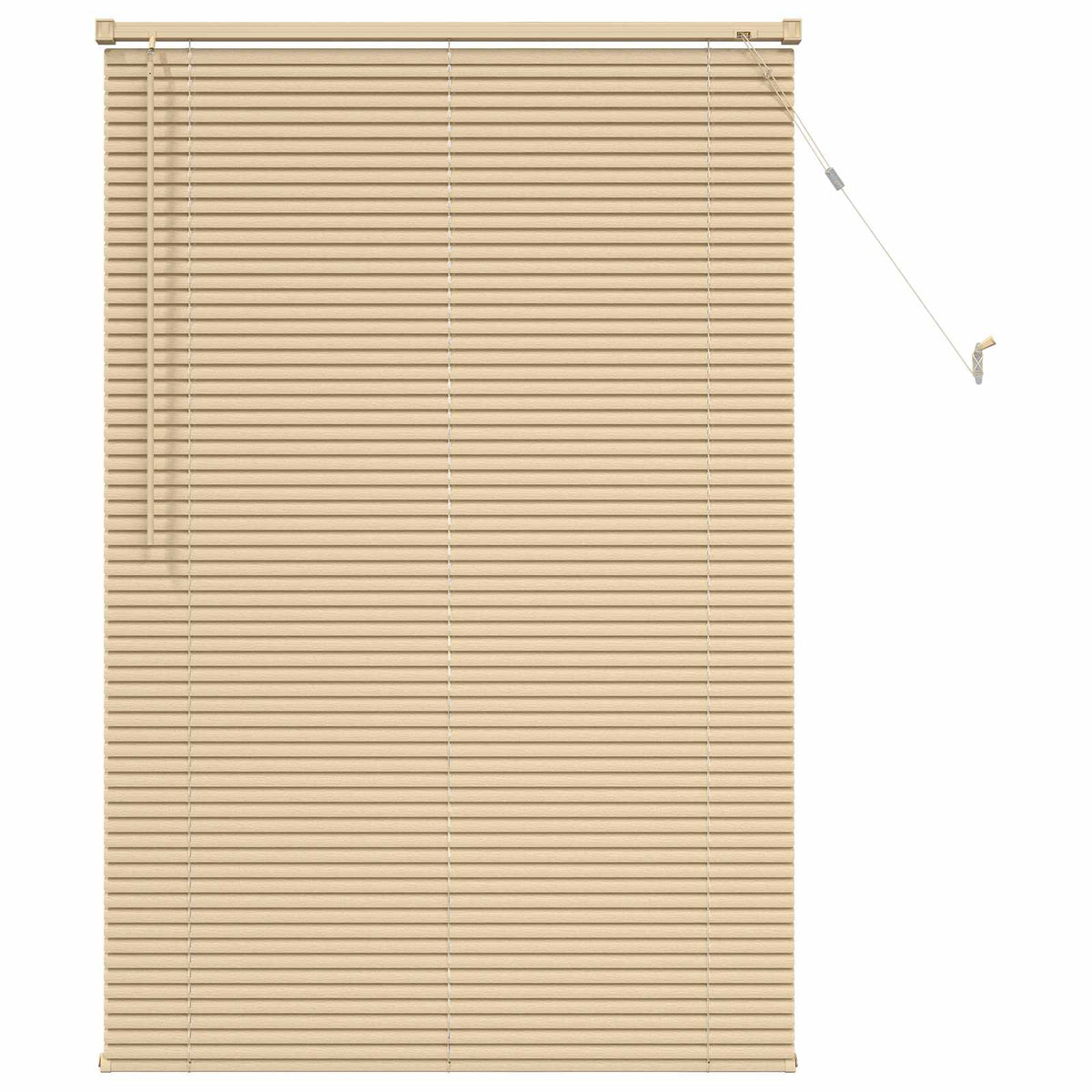 Vidaxl venetiaanse blind lichtbruin met patroon 150 x 100 cm pvc